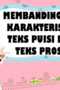 Perbedaan Prosa Liris Dan Puisi Prosais