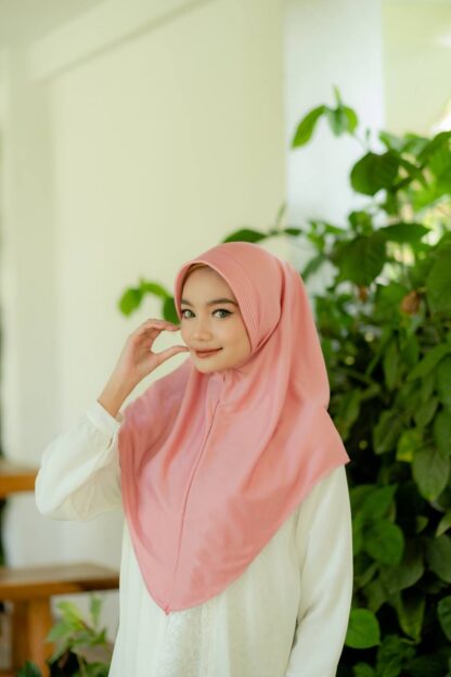 Bergo Hamidah Menutup Dada Size (M) | Hijab Sport Menutup Dada Jersey Premium