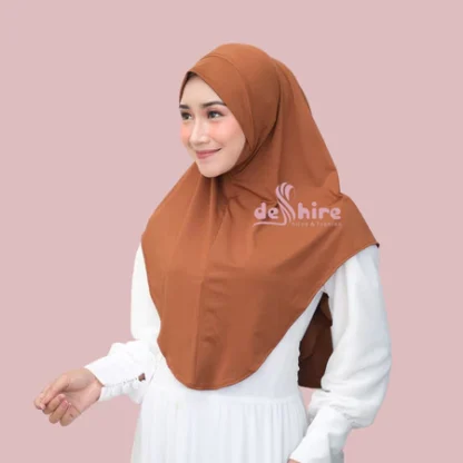 Hijab Dagu Malaysia Jilbab Instan Malaysia Soft Pet, Jilbab Bergo Dagu Malay Menutup Dada, Khimar Malaysia - Gambar 4