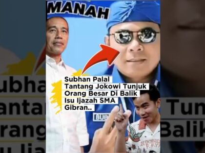 Dalang Isu Ijazah SMA Gibran Demokrat. Subhan Palal Minta Jokowi Sebut Dalang Isu Ijazah SMA Gibran. Demokrat Dalang Isu Ijazah