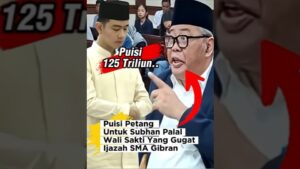 Puisi Untuk Subhan Palal, Orang Yang Gugat Ijazah SMA Gibran. Untuk Subhan Palal Yang Gugat Ijazah SMA Gibran 125 Triliun Rupiah