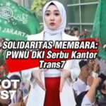SIPJOS.COM - PWNU DKI Geruduk Kantor Trans7, Orasi Bela Lirboyo. PWNU DKI Dan Alumni Lirboyo Gruduk Trans7