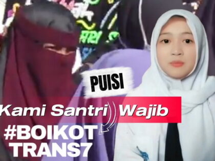 sipjos.com - BoikotTRANS7! Santri Wajib BoikotTRANS7, Kami Tidak Akan Diam Saat Kiai Dihina, Puisi BoikotTRANS7
