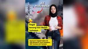 Amerika Gagal Serang Iran! Kapal Induk Terbakar 200 Tentara Terluka AS Malu Besar