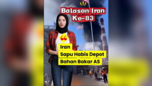 Balasan Iran Ke-83: Iran, Hanjurkan Depot Bahan Bakar, Dan Hajar Habis Jet Tempur AS