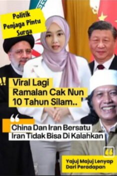 Cak Nun Prediksi Iran Dan China - Ramalan Cak Nun Iran Dan China Menjadi Negara Terkuat Israel Dan Amerika Kalah