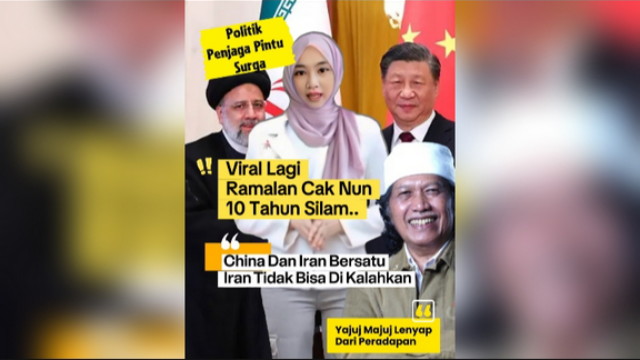Cak Nun Prediksi Iran Dan China - Ramalan Cak Nun Iran Dan China Menjadi Negara Terkuat Israel Dan Amerika Kalah