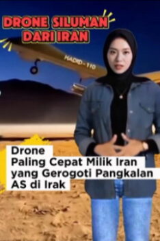 Drone siluman Iran Hadid-110, Drone Paling Cepat Milik Iran yang Gerogoti Pangkalan AS di Irak