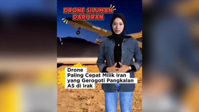 Drone siluman Iran Hadid-110, Drone Paling Cepat Milik Iran yang Gerogoti Pangkalan AS di Irak