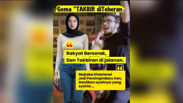 Gema Takbir Usai Mojtaba Khamenei Jadi Pemimpin Iran - Takbir Di Teheran Mojtaba Khamenei Jadi Pemimpin Iran