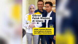 Gibran Peluk Rismon di Istana: Inilah momen Rismon temui gibran di Istana dan diberi Parsel Besar