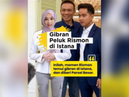 Gibran Peluk Rismon di Istana: Inilah momen Rismon temui gibran di Istana dan diberi Parsel Besar