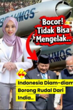 Indonesia Beli Rudal Supersonik BrahMos dari India. Diam-diam Indonesia Sudah Beli Rudal Supersonik BrahMos dari India