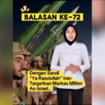 Iran Luncurkan Balasan Ke-72 Dengan Sandi Ya Rasulullah