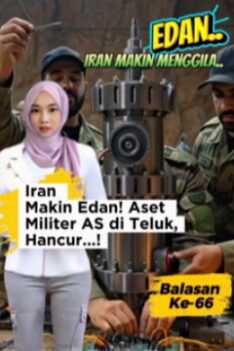 Iran Luncurkan Serangan ke-66: Iran Kirim Rudal ke Aset Militer AS di Teluk. Makin edan-edanan balasan kali ini