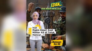 Iran Luncurkan Serangan ke-66: Iran Kirim Rudal ke Aset Militer AS di Teluk. Makin edan-edanan balasan kali ini