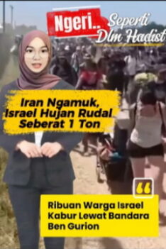Israel Kembali Hujan Rudal Warga Israel Kabur Ke Bandara Hutan Dan Gunung-gunung Usai Iran Ngamuk Lagi