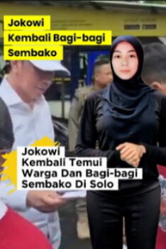 Jokowi Bagi-bagi Sembako Lagi! Kali Ini Jokowi Berbagi Sembako di Solo - Aksi Berbagi Jokowi di Solo Bikin Warga Terharu