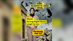 Ngeri! Ribuan Burung Gagak, Selimuti Langit Tel Aviv Israel