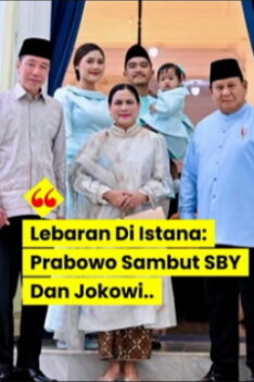 Prabowo Sambut Jokowi Dan SBY Lebaran Di Istana