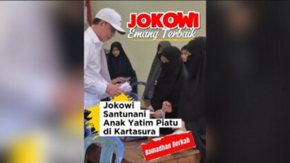 Ramadhan Berkah! Jokowi Beri Santunan Ke Anak Yatim - Jokowi Santuni Anak Yatim Piatu Di Kartasura