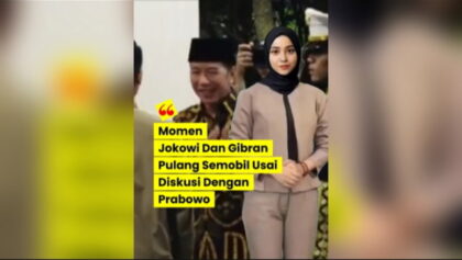 Usai Diskusi Dengan Prabowo Bahas Iran Jokowi Dan Gibran Pulang Semobil Usai Diskusi Dengan Prabowo