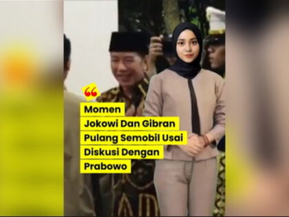 Usai Diskusi Dengan Prabowo Bahas Iran Jokowi Dan Gibran Pulang Semobil Usai Diskusi Dengan Prabowo