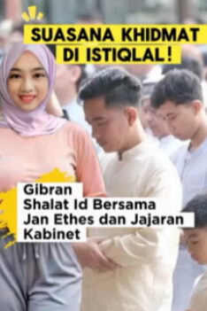 Wapres Gibran Shalat Id Bersama Jan Ethes dan Jajaran Kabinet