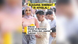 Wapres Gibran Shalat Id Bersama Jan Ethes dan Jajaran Kabinet