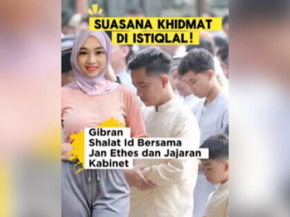 Wapres Gibran Shalat Id Bersama Jan Ethes dan Jajaran Kabinet