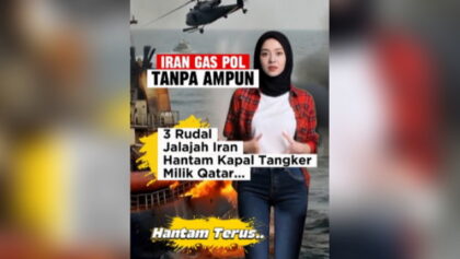 3 Rudal Jelajah Iran Hantam Kapal Tanker Qatar