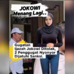Jokowi Menang Lagi! Gugatan Ijazah Jokowi Ditolak, 2 Penggugat Dijatuhi Sanksi