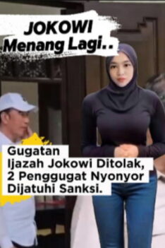 Jokowi Menang Lagi! Gugatan Ijazah Jokowi Ditolak, 2 Penggugat Dijatuhi Sanksi