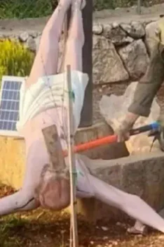 Israel hancurkan patung Yesus Umat Kristen di AS Geram! Viral Prajurit Israel Hancurkan Patung Yesus di Lebanon