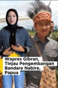 Gibran Tinjau Bandara Nabire Papua Tengah. Wapres Gibran, Tinjau Pengembangan Bandara Nabire, Papua Tengah