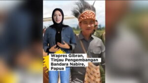 Gibran Tinjau Bandara Nabire Papua Tengah. Wapres Gibran, Tinjau Pengembangan Bandara Nabire, Papua Tengah