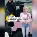 Iran Pamerkan Simbol Tempur Serba Pink - Perempuan Iran Pamerkan Simbol Tempur Serba Pink - Aksi Wanita Iran