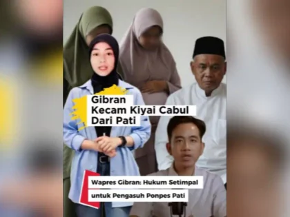 Kiai Cabul Pati Wapres Gibran Tegas: Proses Hukum Harus Tegas, Transparan Dan Adil - Gibran Kecam Kiai Cabul Pati