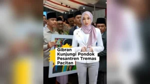 Gibran Kunjungi Pondok Pesantren - Wakil Presiden Gibran Rakabuming Raka Kunjungi Pondok Pesantren Tremas Pacitan