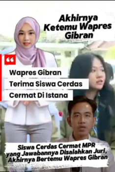 Siswa Cerdas Cermat MPR yang Jawabannya Disalahkan Juri Akhirnya Bertemu Wapres Gibran Di Istana