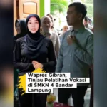 Gibran Tinjau SMKN 4 Bandar Lampung - Gibran Tinjau Pelatihan Vokasi di SMKN 4 Bandar Lampung