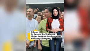 Gibran Tinjau Progres Pembangunan Bendungan Bagong - Gibran Di Temani Raffi Ahmad, Tinjau Progres Pembangunan