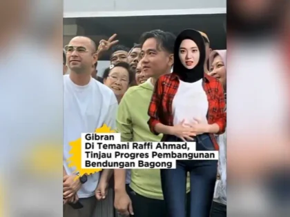 Gibran Tinjau Progres Pembangunan Bendungan Bagong - Gibran Di Temani Raffi Ahmad, Tinjau Progres Pembangunan