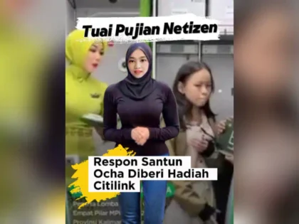 Reaksi Santun Ocha Dapat Hadiah Dari Citilink di Dalam Pesawat - Tuai Pujian Netizen! Begini Reaksi Ocha