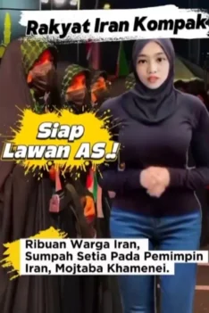 Ribuan Warga Iran Siap Lawan AS, Ribuan Warga Iran Tunjukkan Loyalitas Sumpah Setia Pada Mojtaba Khamenei