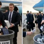 Trump Buang Barang Pemberian China Sebelum Masuk Air Force One, Delegasi AS Buang Semua Pemberian dari China, Ada Pin Hingga HP