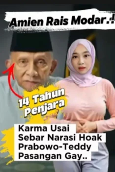 Viral Video Amien Rais Tentang Hubungan Prabowo Dan Teddy, Akhirnya Di Respon Kondigi. Amin Rais Kembali Nyonyor