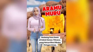 Gerbang Pintu Batu Dekat Danau Titicaca Aramu Muru: Gerbang Pintu Batu Aramu Muru Yang Hanya Bisa Dibuka Piringan Emas