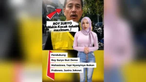 Pendukung Roy Suryo Ikut Demo Tapi Nyanyinya Bukan Prabowo Justru Jokowi. Kocak Pendukung Roy Suryo Ikut Demo
