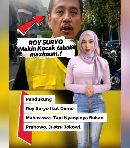Pendukung Roy Suryo Ikut Demo Tapi Nyanyinya Bukan Prabowo Justru Jokowi. Kocak Pendukung Roy Suryo Ikut Demo